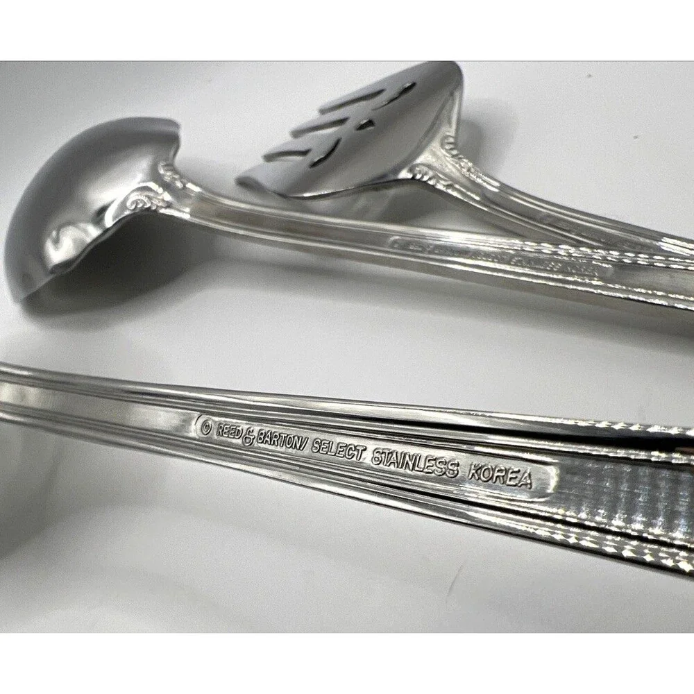 5 Pc Serving Set Reed Barton Select Serving Stainless Korea Cutlery Flatware